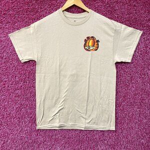 Garfield I'm Not Messy Im Creative Cartoon Beige T-Shirt Medium